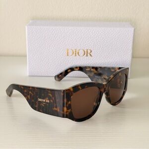New! Christian Dior Tortoise Shell Sunglasses, DiorNuit S1I 24F0, Authentic